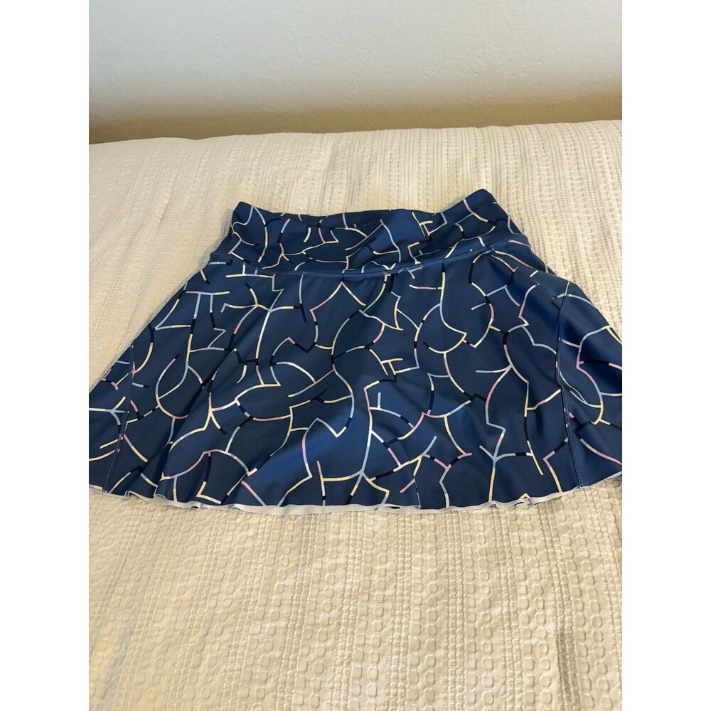 Athleta Ace Tennis Skort Women's Medium Athletic Built in Shorts Activewear Blue